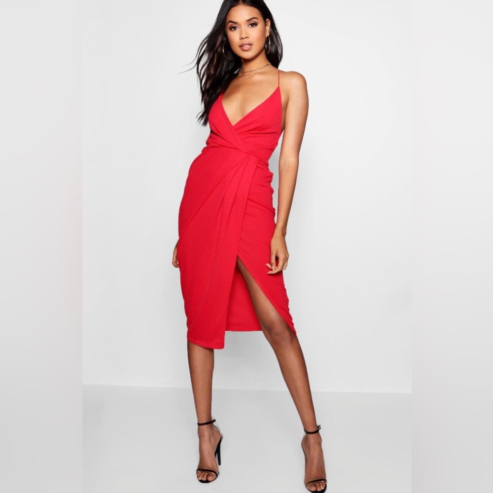 Elegant Red Women's Dress